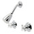 Kingston Brass Victorian Double-Handle Shower Faucet, Polished Chrome - KB241PXSO