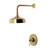 Kingston Brass Victorian Single-Handle Pressure Balanced Shower Faucet, Brushed Brass - KB6337PLSO