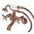 Kingston Brass Essex Clawfoot Tub Faucet with Hand Shower, Antique Copper - KS285AC