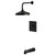 Kingston Brass Revival Single-Handle Pressure Balanced Tub and Shower Faucet, Matte Black - KB6140AX