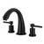 Kingston Brass Concord Two-Handle Deck Mount Roman Tub Faucet, Matte Black - KS2360DL
