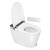 Kingston Brass Upton Smart Toilet, White/Matte Black - VSC39910