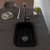 ALFI Black Matte Small 13"x19" Rectangle Fireclay Undermount or Drop In Bar / Prep Sink w Grid included - ABF1319UD-BM