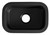 ALFI Black Matte Small 13"x19" Rectangle Fireclay Undermount or Drop In Bar / Prep Sink w Grid included - ABF1319UD-BM