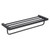 Blossom 600 Series Wall Mounted Towel Rack / Shelf - Matte Black - BA02 609 04