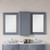 Blossom Rome 60" Mirror Medicine Cabinet - Charcoal Grey - M6002 60 15