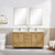 Blossom Basel 60" Double Sink Vanity (Cabinet Only) Ivory Oak - V8049 60 33 D