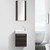Blossom Colmar 18" Wall-Hung Vanity & Sink - Dark Oak - V8004 18 07 A