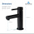 Blossom Single Handle Lavatory Faucet - Matte Black - F01 116 04
