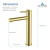 Blossom Single Handle Lavatory Faucet - Brush Gold - F01 116 06