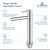 Blossom Single Handle Lavatory Faucet - Chrome - F01 117 01