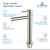 Blossom Single Handle Lavatory Faucet - Brush Nickel - F01 117 02