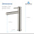 Blossom Single Handle Lavatory Faucet - Brush Nickel - F01 117 02