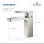 Blossom Single Handle Lavatory Faucet - Brush Nickel - F01 118 02