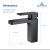 Blossom Single Handle Lavatory Faucet - Matte Black - F01 118 04