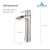 Blossom Single Handle Lavatory Faucet - Brush Nickel - F01 305 02