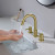 Blossom Wide Spread Lavatory Faucet with Pop Up Waste - Brush Gold - KBF1016BG