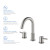 Blossom Wide Spread Lavatory Faucet with Pop Up Waste - Brush Nickel - KBF1016BN