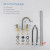 Blossom Wide Spread Lavatory Faucet with Pop Up Waste - Brush Nickel - KBF1016BN