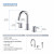 Blossom Wide Spread Lavatory Faucet with Pop Up Waste - Chrome - KBF1016CH