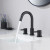 Blossom Wide Spread Lavatory Faucet with Pop Up Waste - Matte Black - KBF1016MB