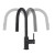 Blossom Single Handle Pull Down Kitchen Faucet - Matte Black - F01 206 04