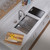 Whitehaus 27" Undermount Single Bowl 16 Gauge Brushed Stainless Steel Workstation Sink With Accessories - WHSW2719