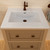 Whitehaus 25" Countertop Vanity Sink with Integrated Rectangular Bowl, Single Faucet Drilling and Overflow - WHCS2522-1H