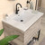 Whitehaus 31" Countertop Vanity Sink with Integrated Rectangular Bowl, Single Faucet Drilling and Overflow - WHCS3122-1H
