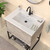 Whitehaus 31" Countertop Vanity Sink with Integrated Rectangular Bowl, Single Faucet Drilling and Overflow - WHCS3122-1H