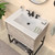 Whitehaus 31" Countertop Vanity Sink with Integrated Rectangular Bowl, Widespread Faucet Drilling and Overflow - WHCS3122-3H