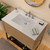 Whitehaus 37" Countertop Vanity Sink with Integrated Rectangular Bowl, Widespread Faucet Drilling and Overflow - WHCS3722-3H