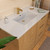 Whitehaus 43" Countertop Vanity Sink with Integrated Rectangular Bowl, Single Faucet Drilling and Overflow - WHCS4322-1H