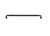Top Knobs Pemberton 18" Center to Center Door Pull, Flat Black - TK3408BLK