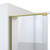 Dreamline SHDR-1954723-05 Mirage-X 50 - 54 inch W x 71 inch H Frameless Sliding Shower Door - Brushed Gold