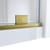 Dreamline SHDR-1954723-05 Mirage-X 50 - 54 inch W x 71 inch H Frameless Sliding Shower Door - Brushed Gold