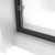 Dreamline SDAT60W700VTR09 Alliance Pro LT 56 - 60 inch W x 70 3/8 inch H Semi-Frameless Bypass Shower Door - Matte Black and Rain Glass