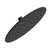 Gerber Drench Round 10" 1 Function Rain Showerhead 2.5gpm, Satin Black - D460074BS