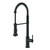 Gerber Parma Single Handle Pre-Rinse Pull-Down Kitchen Faucet 1.75gpm, Satin Black - D454258BS