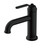 Gerber Kinzie Single Handle Lavatory Faucet Single Hole Mount w/ Metal Touch Down Drain 1.2gpm, Satin Black - D225037BS