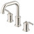 Gerber Kinzie Two Handle Widespread Lavatory Faucet w/ Metal Touch-Down Drain 1.2gpm, Polished Nickel - D304137PN