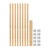 Rev-A-Shelf (8) stackable 27-1/4" x 7/8" Wood Pilaster Uprights and (5) Pilaster Hardware sets - 4PIL-54-088-1