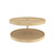 Rev-A-Shelf 32" Almond Lazy Daisy Polymer Full-Circle 2-Shelf Lazy Susan w/Bottom-Mount Hardware for Corner Base Cabinets - LD-2062-32BM-15-1