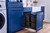 Rev-A-Shelf Aluminum Double Black 35 Qt. Pullout Waste Container w/ Soft-Close for 18" Base Cabinets - 5349-18DM-218