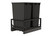 Rev-A-Shelf Aluminum Double Black 50 Qt. Pullout Waste Container w/ Soft-Close for 21" Base Cabinets - 5349-2150DM-218