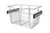 Rev-A-Shelf Chrome 18" Wire Pullout Basket for 12" Deep Closet - 11" H - CB-181211CR-1