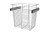 Rev-A-Shelf Chrome 18" Wire Pullout Basket for 14" Deep Closet - 18" H - CB-181418CR-1