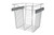 Rev-A-Shelf Chrome 18" Wire Pullout Basket for 16" Deep Closet - 18" H - CB-181618CR-1