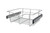 Rev-A-Shelf Chrome 18" Wire Pullout Basket for 16" Deep Closet - 7" H - CB-181607CR-1
