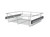 Rev-A-Shelf Chrome 24" Wire Pullout Basket for 20" Deep Closet - 7" H - CB-242007CR-1